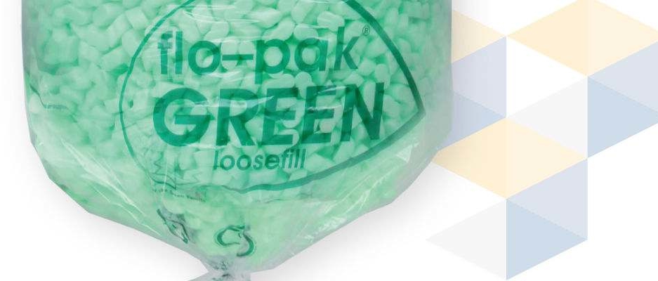 Green Loosefill Polystyrene Chips Bubble Wrap ( Pack of 15 Cubic Feet Pack)  - Hunt Office Ireland